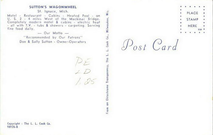 Suttons Wagon Wheel - Old Post Card (newer photo)